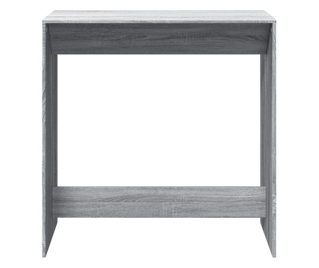 szürke sonoma színű szerelt fa bárasztal 102 x 50 x 103,5 cm