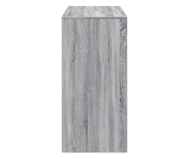 szürke sonoma színű szerelt fa bárasztal 102 x 50 x 103,5 cm