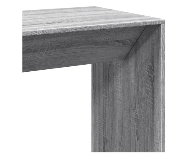 szürke sonoma színű szerelt fa bárasztal 102 x 50 x 103,5 cm