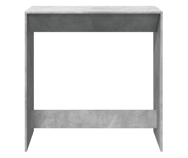 betonszürke szerelt fa bárasztal 102 x 50 x 103,5 cm