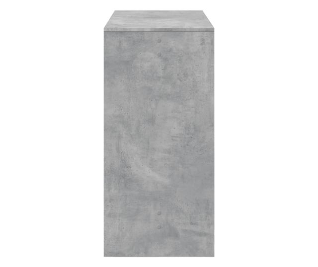betonszürke szerelt fa bárasztal 102 x 50 x 103,5 cm