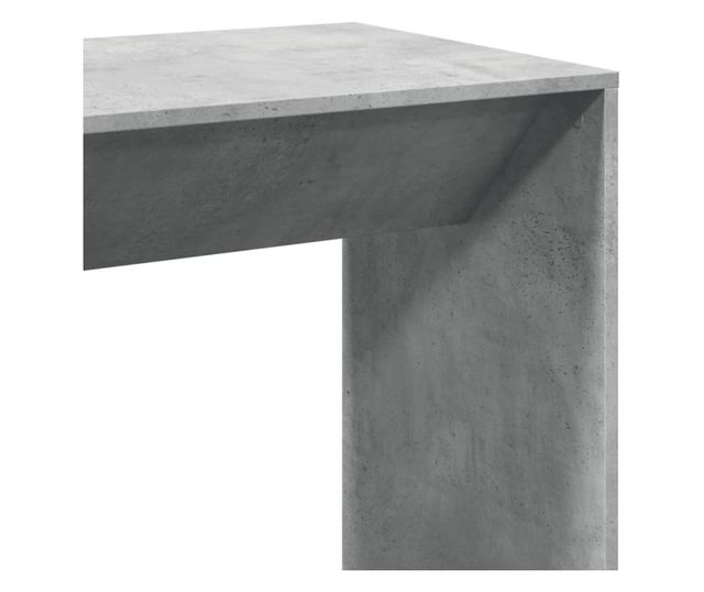 betonszürke szerelt fa bárasztal 102 x 50 x 103,5 cm