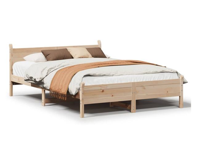 tömör fenyőfa ágy matrac nélkül 140 x 200 cm