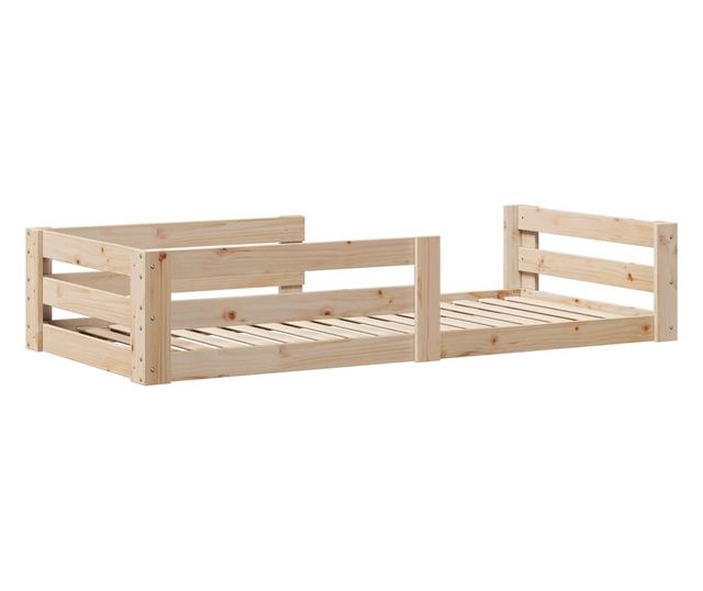 tömör fenyőfa ágy matrac nélkül 75 x 190 cm