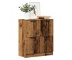 antik fa színű szerelt fa tálalószekrény 60 x 30 x 70 cm thumbnail 1