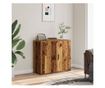 öreg fa árnyalatú szerelt fa tálalószekrény 80 x 33 x 70 cm thumbnail 1