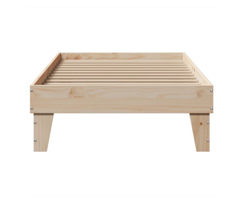 tömör fenyőfa ágy matrac nélkül 75 x 190 cm - 4