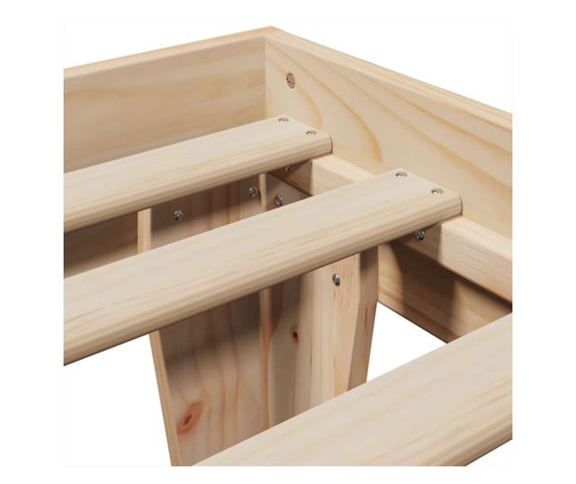 tömör fenyőfa ágy matrac nélkül 90 x 200 cm