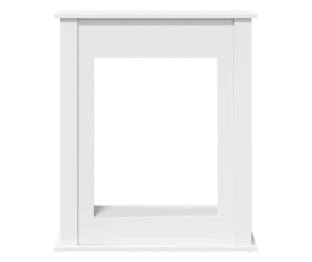 fehér szerelt fa kandallóburkolat 75 x 20 x 87,5 cm