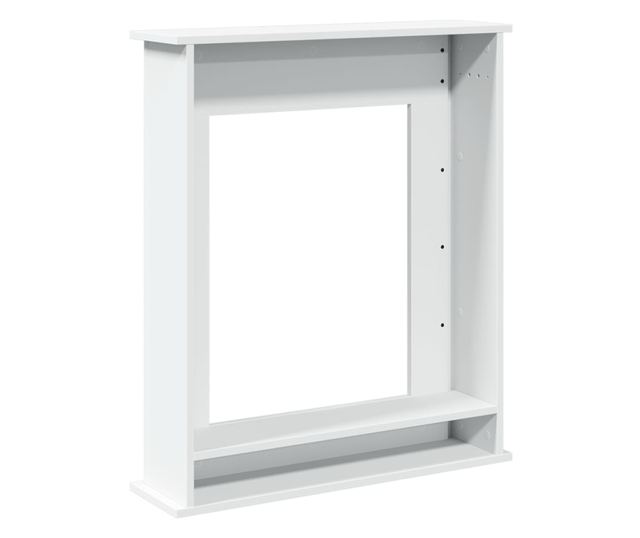 fehér szerelt fa kandallóburkolat 75 x 20 x 87,5 cm