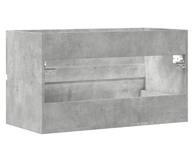 betonszürke szerelt fa mosdószekrény 90 x 38,5 x 45 cm