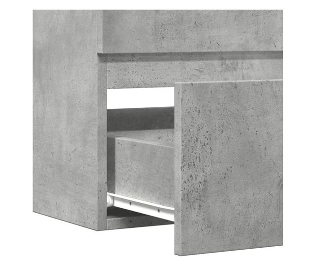 betonszürke szerelt fa mosdószekrény 90 x 38,5 x 45 cm