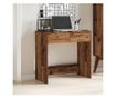 antik fa színű szerelt fa íróasztal 80 x 40 x 75 cm
