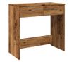 antik fa színű szerelt fa íróasztal 80 x 40 x 75 cm