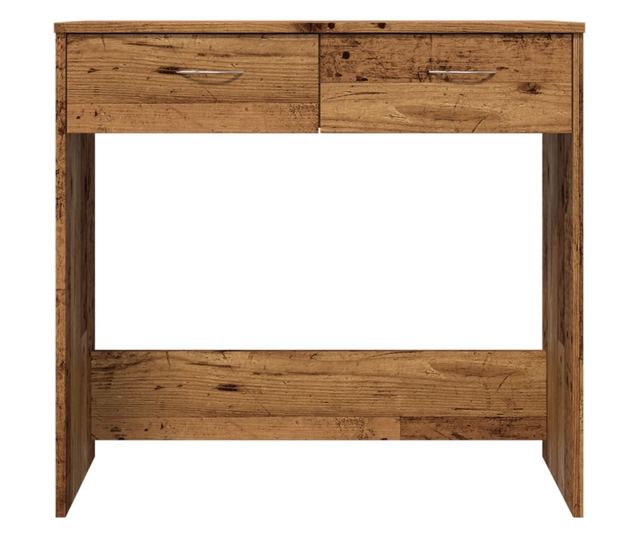 antik fa színű szerelt fa íróasztal 80 x 40 x 75 cm