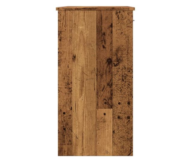 antik fa színű szerelt fa íróasztal 80 x 40 x 75 cm