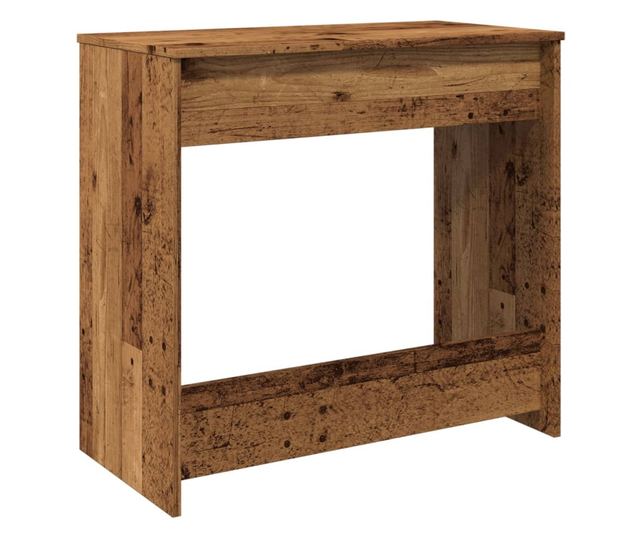 antik fa színű szerelt fa íróasztal 80 x 40 x 75 cm