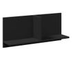 fekete szerelt fa faliszekrény 70 x 16,5 x 30 cm