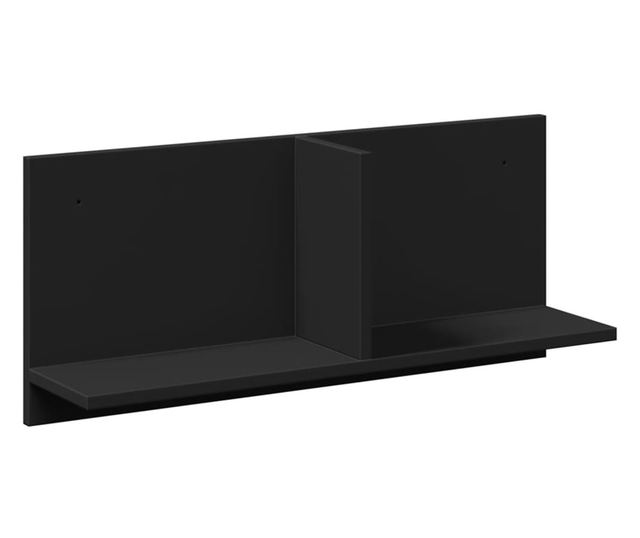 fekete szerelt fa faliszekrény 70 x 16,5 x 30 cm