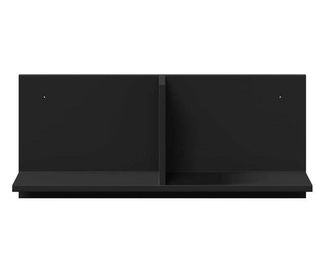 fekete szerelt fa faliszekrény 70 x 16,5 x 30 cm