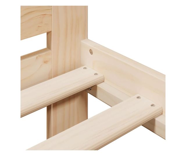 tömör fenyőfa ágykeret ágy matrac nélkül 120 x 200 cm