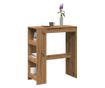 kézműves tölgy szerelt fa bárasztal tárolókkal 90x40x103,5 cm thumbnail 1