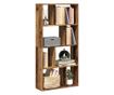 antik fa színű szerelt fa könyvespolc 60 x 20 x 120 cm thumbnail 1