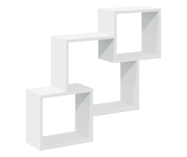 fehér szerelt fa faliszekrény 78 x 18 x 71 cm