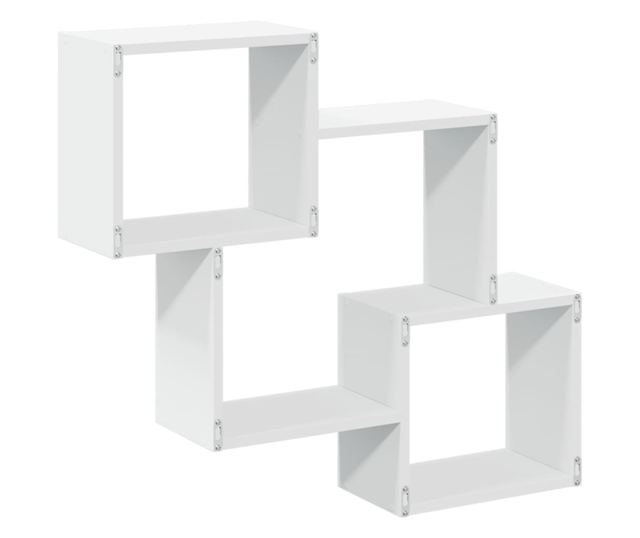 fehér szerelt fa faliszekrény 78 x 18 x 71 cm