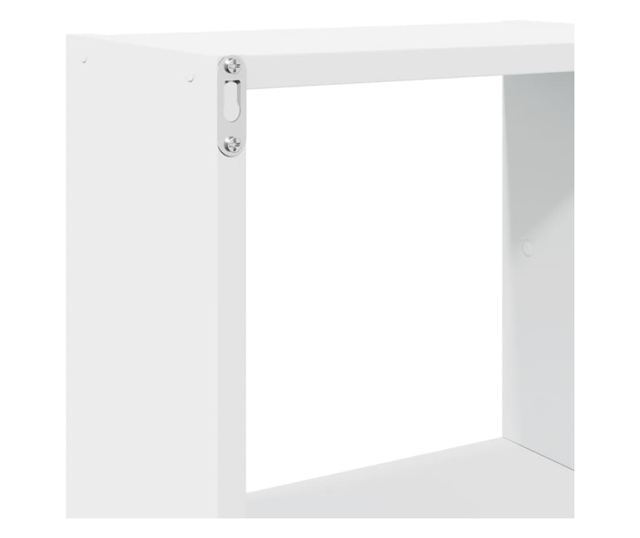 fehér szerelt fa faliszekrény 78 x 18 x 71 cm
