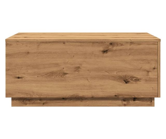 kézműves tölgy színű dohányzóasztal LED-lámpákkal 90x50x40 cm