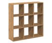 kézműves tölgy színű fa elválasztó könyvespolc 102x29x103,5 cm thumbnail 2