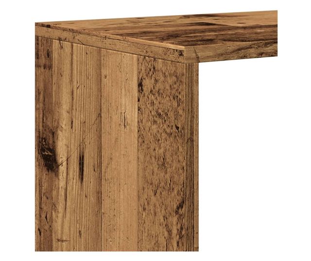 4 szintes antik színű elválasztó könyvespolc 131,5x29x131,5 cm