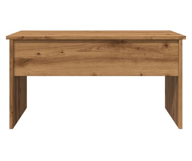 kézműves tölgy színű szerelt fa dohányzóasztal 80x50,5x41,5 cm