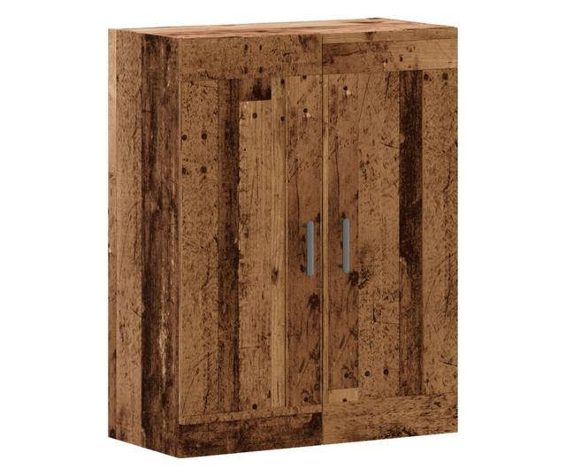 antik fa színű szerelt fa tálalószekrény 69,5 x 34 x 90 cm