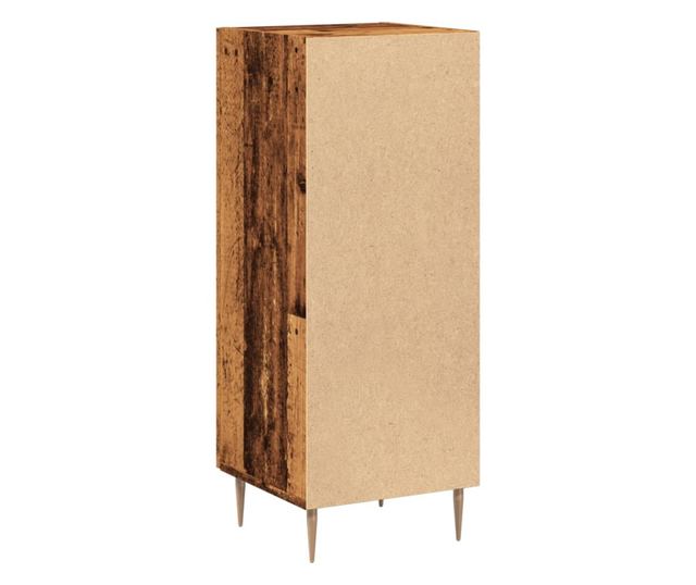 antik fa színű szerelt fa tálalószekrény 34,5 x 34 x 90 cm