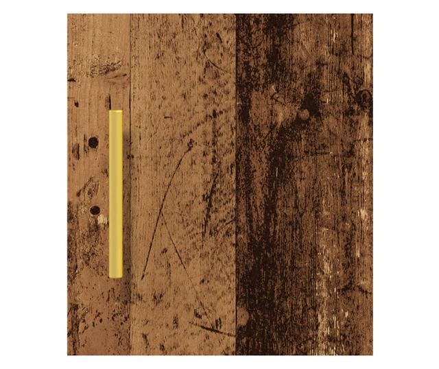 antik fa színű szerelt fa tálalószekrény 34,5 x 34 x 90 cm