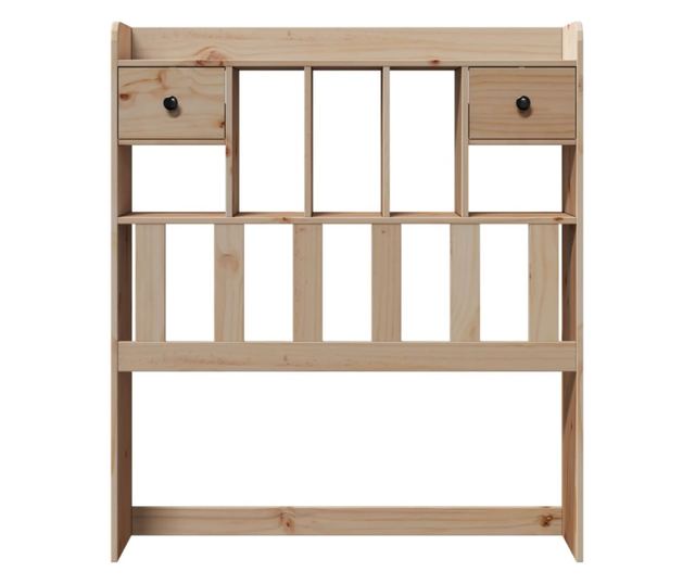 tömör fenyőfa fejtámla tárolóval 75 cm