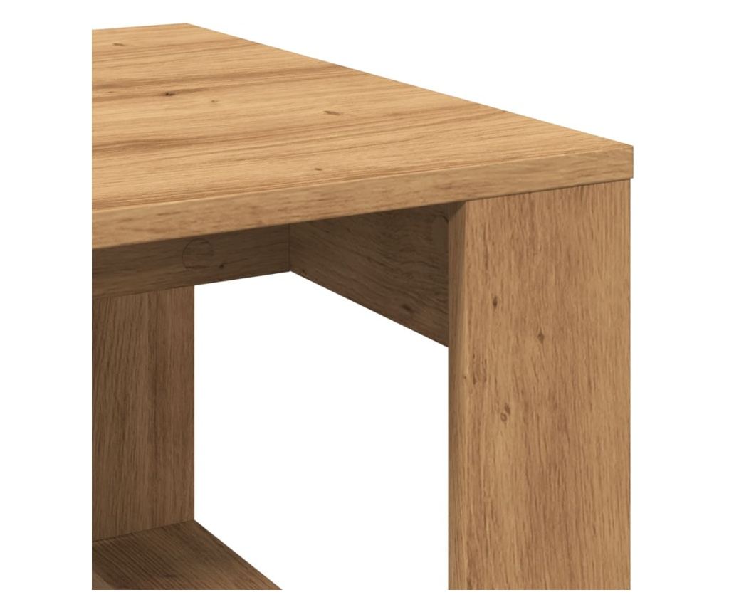 kézműves tölgy színű szerelt fa kisszekrény 50 x 50 x 35 cm - 7