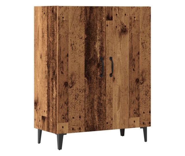 antik fa színű szerelt fa tálalószekrény 70 x 34 x 90 cm