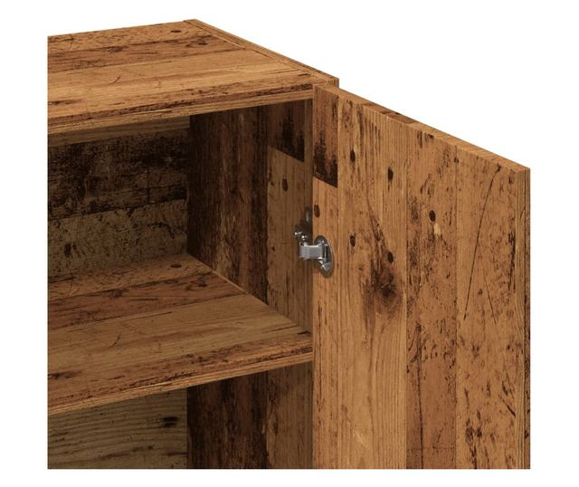 antik fa színű szerelt fa tálalószekrény 70 x 34 x 90 cm