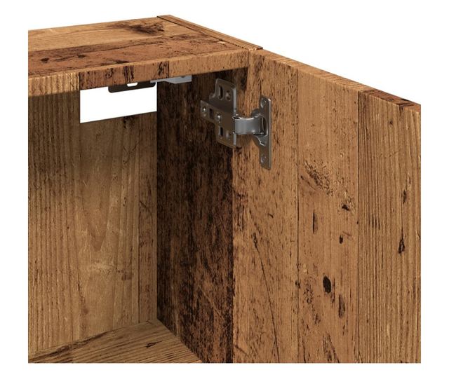 kézműves tölgy színű fali fürdőszobaszekrény 32 x 20 x 67 cm