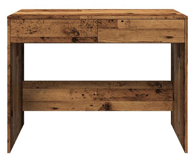 antik fa színű szerelt fa íróasztal 101 x 50 x 76,5 cm