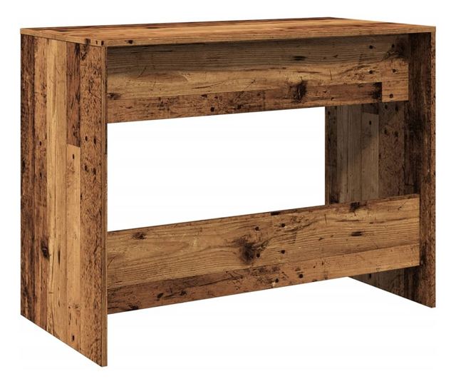 antik fa színű szerelt fa íróasztal 101 x 50 x 76,5 cm