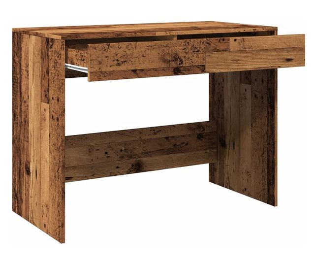 antik fa színű szerelt fa íróasztal 101 x 50 x 76,5 cm