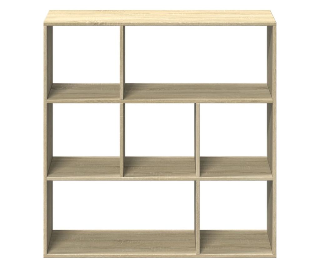 sonoma tölgy szerelt fa elválasztó könyvespolc 102x29x103,5 cm - 5