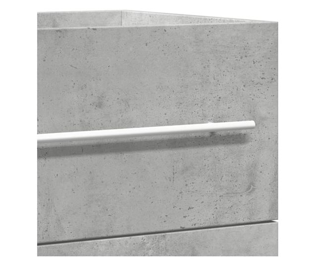 kézműves tölgy színű szerelt fa mosdószekrény 80 x 38,5 x 48 cm