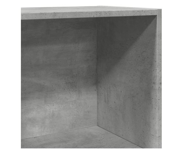 betonszürke szerelt fa könyvespolc 40 x 30 x 114 cm