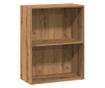 kézműves tölgy színű szerelt fa könyvespolc 60 x 30 x 77 cm