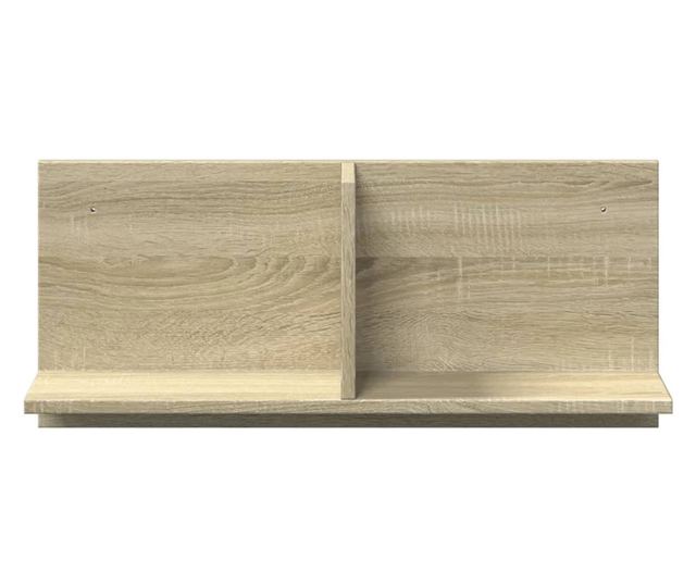 sonoma tölgy színű szerelt fa faliszekrény 70 x 16,5 x 30 cm